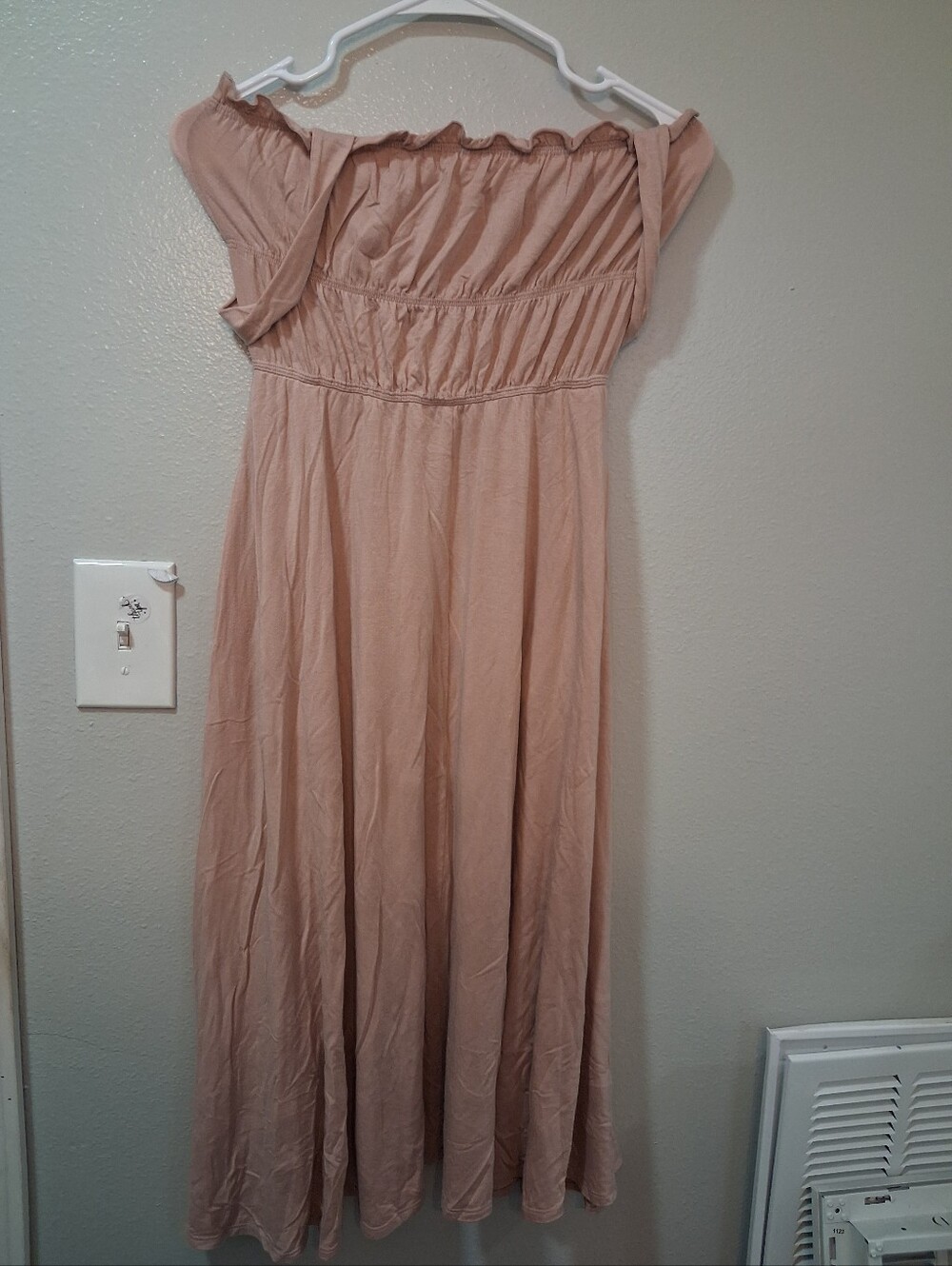 Reformation Dusty Rose Ruffled-Strap Maxi Dress - Picture 2 of 7